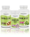 NaturalSlim Candida Cleanse 지원 보조 식품 번들 - Candiseptic Kit Anti Overgrowth, Gut & Colon Cleansing 242 캡슐 총 - 28 일 정리 프로그램 Frank Suarez (1 팩)