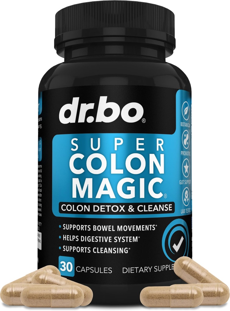 체중 플러시 용 콜론 클렌저 Detox - 15 일 콜론 클렌징 알약 및 Probiotic - 빠른 자연적인 Laxative, 변비 완화, 보렐 운동은 Intestinal Stomach Bloating Gut Loss 지원을 보충합니다