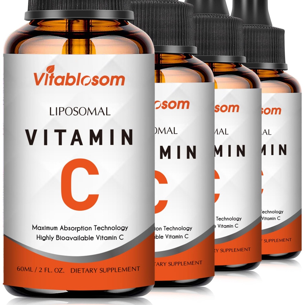 성인을 위한 Liposomal 비타민 C 2000mg 액체, 높은 흡수 VIT C, Immune 체계 & 산화를 억제하는, 60ML (4 병)를 위한 비타민 C를 극화하십시오