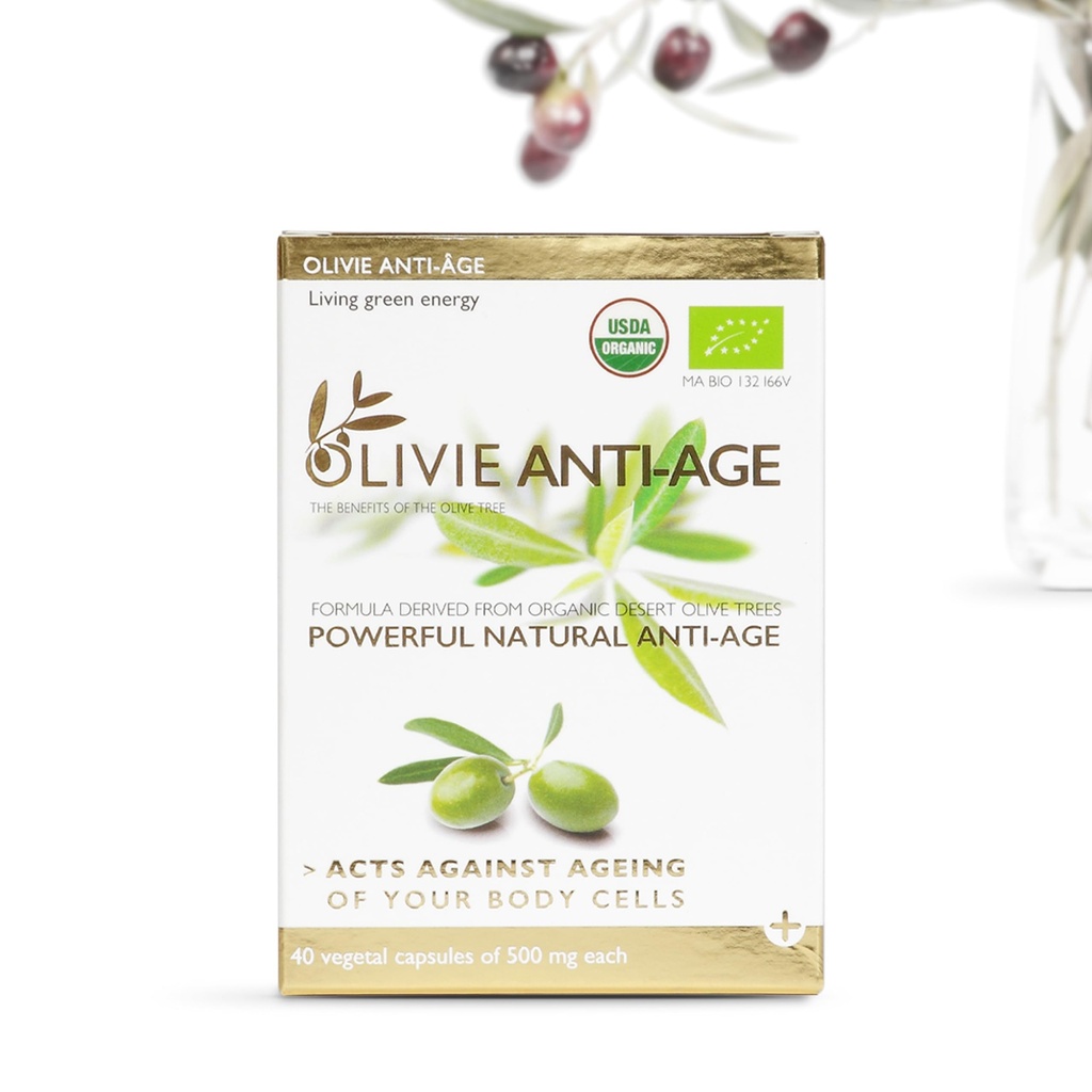 유기 산화 Polyphenols 부유한 올리브 잎 추출물 보충교재 캡슐 Olivie | Hydroxytyrosol Oleuropein 노화 방지 보충교재 | 40의 캡슐