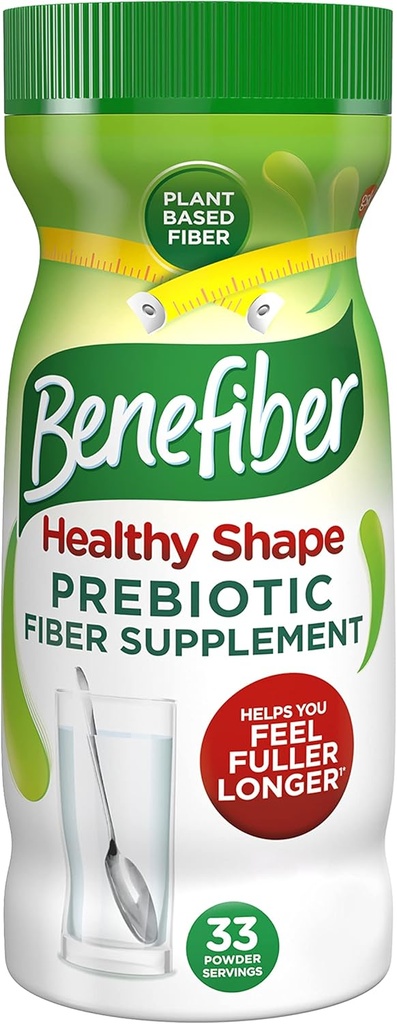 Benefiber 소화 건강을 위한 건강한 모양 Prebiotic 섬유 보충교재 분말, 매일 섬유 분말 - 33의 서빙 (8.7 온스)
