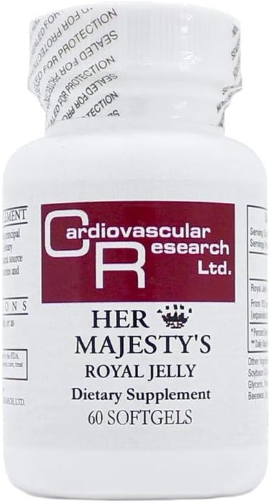 심장 혈관 연구 - 그녀의 Majesty's Royal Jelly 500 mg 60 g
