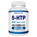 5-HTP 200 MG per 서빙 플러스 칼슘 Mood, 수면 - Calm과 Relaxed Mood - 99 % 높은 순도 - 120 캡슐 - Arazo 영양