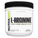 NutraBio L 아르기닌 보충교재, 750mg Nitric 산화물 전구체, 지원 혈액 교류, 관 건강 및 근육 성장, 250g