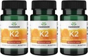 Swanson Vitamin K2 (Menaquinone-7) - 비타민 보충 심혈관 및 뼈 건강 - 칼슘을 규제하는 데 도움이되는 일본 Natto에서 만든 - (30 Softgels, 100mcg 각각) (3 팩)