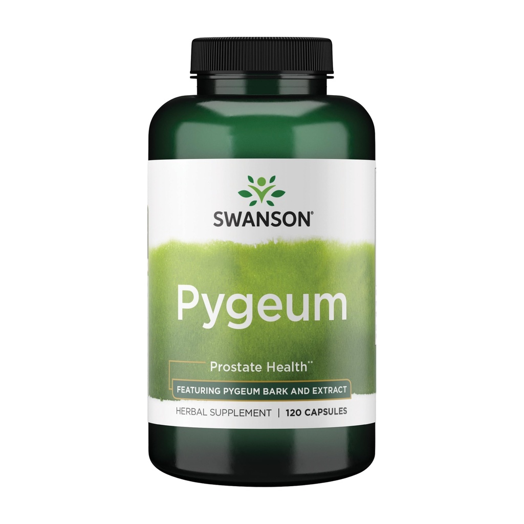 Swanson Pygeum - 400mg 남성 전립선 건강을위한 초본 보충 - Bladder 및 Urinary Tract Health - 120 캡슐 지원