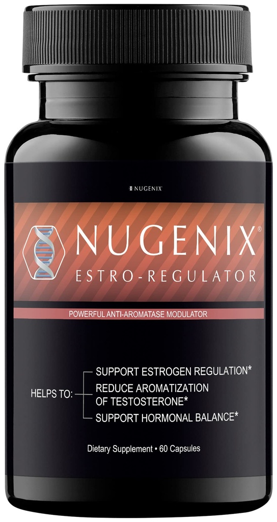 Nugenix Estro-Regulator - DIM 보충, 남성과 Aromatase Inhibitor, 테스토스테론 부스터에 대한 에스트로겐 차단제 - 60 캡슐
