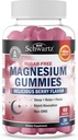 BioSchwartz Sugar Free Magnesium Gummies (30 서빙) Berry flavored Magnesium Citrate Supplement는 건강한 Nerves 근육 에너지 Calm Mood 및 수면 (Vegan Safe, Non GMO, 60 Gummies)를 지원합니다.