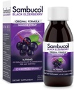 Sambucol 검정 Elderberry Syrup - Sambucus Elderberry Syrup, 까만 Elderberry 액체, 면역 지원, 아이와 성인, 높은 산화 방지제, 글루텐 자유로운을 위한 Elderberry Syrup - 본래 공식, 4 Fl Oz