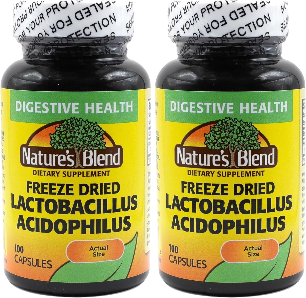 동결 건조 Lactobacillus Acidophilus 100 모자 (포장 2)