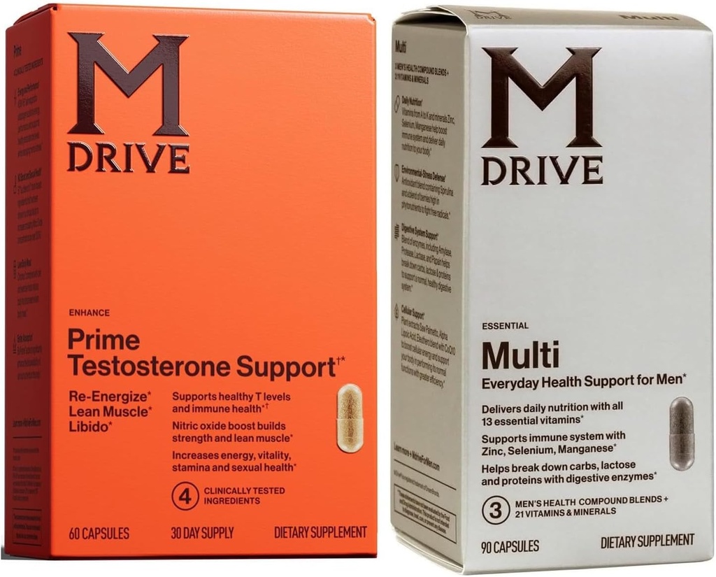 Mdrive 주요한 테스토스테론 승압기 + 남자의 Multivitamin