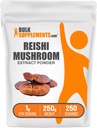 BulkSupplements.com Reishi 버섯 추출물 분말 - Reishi 버섯 분말, 전체 웰빙을위한 보충 - 글루텐 무료, 1g, 서빙 당 250g (8.8 oz) (팩 1)