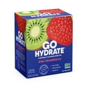 GoHydrate Instant Hydration Powder Packets - 낮은 나트륨 전해질 음료 믹스 - 천연 수분 지원, 설탕 무료 비타민 D, 30 팩, 키위 딸기와 함께 맛 분말 음료