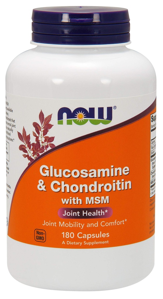 MSM - 180 Veg 캡슐을 가진 Glucosamine & Chondroitin