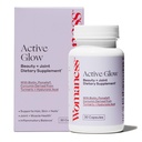 Womeness Active Glow Hair Skin and Nails Vitamins - Biotin, Longvida Curcumin & Hyaluronic 산은 합동 건강을 위한, 건조한 피부 & 희게하는 머리 (30의 캡슐)를 보충합니다