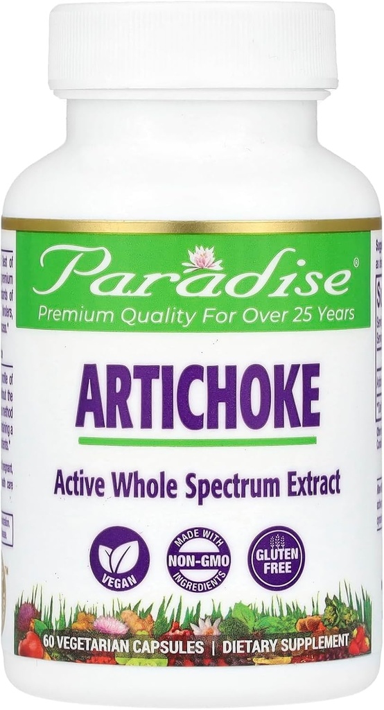 파라다이스 허브 Artichoke, 60 채식 캡슐 (캡슐 당 250 mg)