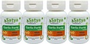 마늘 캡슐 500 mg. 60 Veg. 캡슐 | 라산 (Allium Sativum) 남성과 여성용 캡슐 | Ayurvedic Herbal Supplement/Remedies | 10:1 Forte (4 병 60 캡슐)