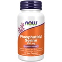 지금 식품 보충제, Phosphatidyl Serine 100 mg Soy Lecithin, 60 Veg 캡슐에서 파생 된 Phospholipid 화합물