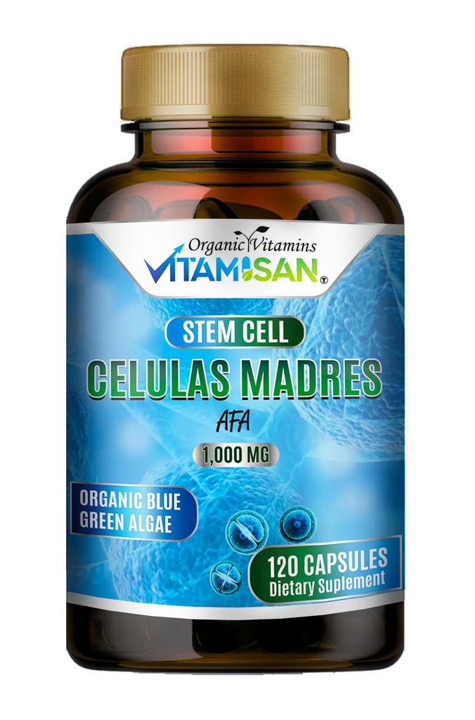 Celulas Madres AFA 줄기 자연적인 세포 120의 캡슐 1000 mg 파란 녹색 조류 비 GMO 글루텐 자유로운 Aphanizomenon Flos aquae celula 광부 suplement
