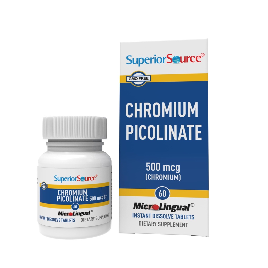 우수한 소스 Chromium Picolinate - 보충교재 공식은 건강한 설탕 대사를 지원합니다 - 500 mcg, 50 순간 용해 정제