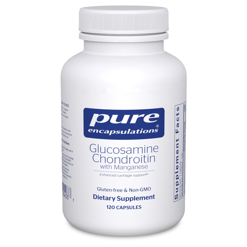 순수 캡슐화 Glucosamine Chondroitin Manganese | 합동 지원, 안락, 기동성, 연골 무결성 및 건강, 연결 조직 * 120 캡슐에 대 한 보충