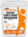 BulkSupplements.com 유기 사자 Mane 버섯 분말 - 사자 Mane 분말, 버섯 보충 - Vegan & 글루텐 무료, 서빙 당 1g, 1kg (2.2 파운드) (팩 1)