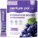 벤처 Pal Sugar Free Electrolyte Powder Packets - Rapid Hydration & Party Recovery 용 액체 일일 IV 음료 믹스 | 5 비타민 & 7 일 전동| Keto Friendly | Non-GMO | 인증 Vegan | 16 스틱