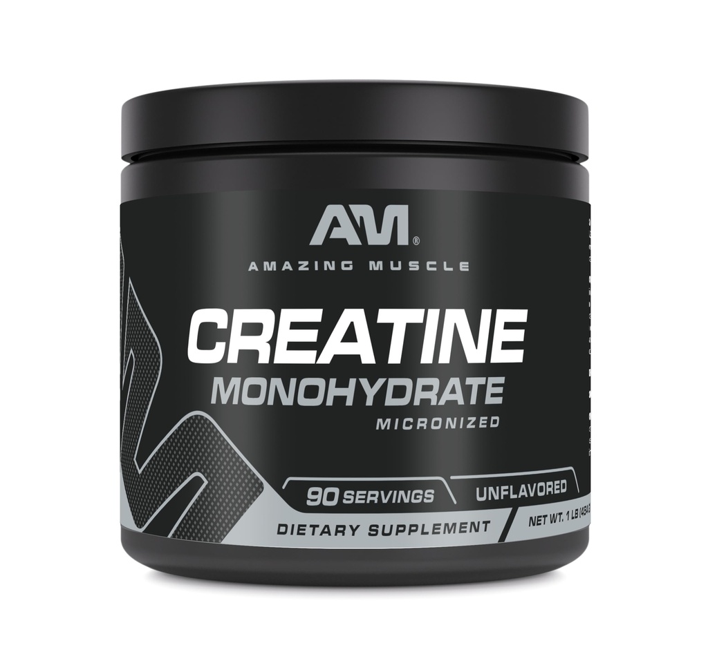 놀라운 근육 Micronized Creatine Monohydrate | 90 서빙 | 5000 Mg per 서빙 | 1 Lb (454 Gram) | 이상 사전 및 포스트 운동 보충 | 불확실한 (1 팩, 1 Lb | 불확실한)