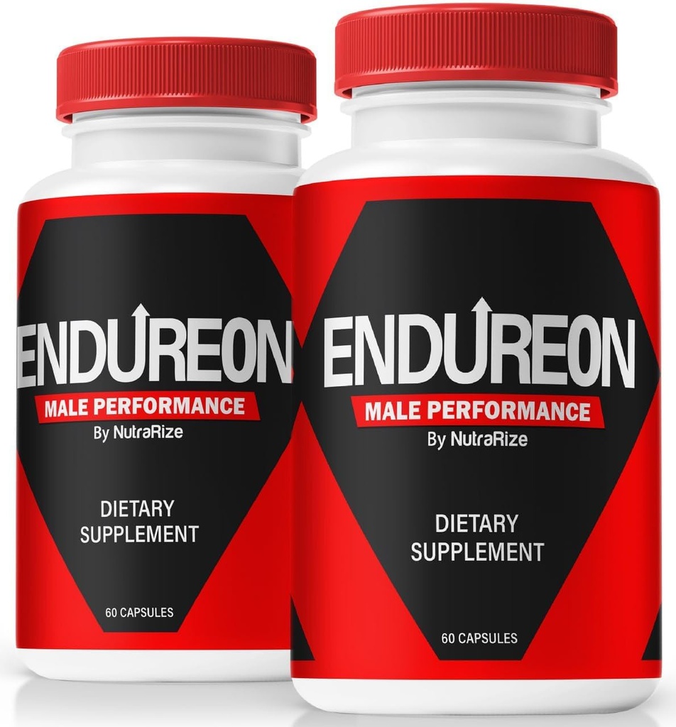 NutraRize (2 팩) Endureon 알약 - 남성의 에너지, 성능 및 일상 생활 웰니스를 돕는 프리미엄 성분을 가진 매일 지원 공식 | 쉬운 케이크 캡슐 (120 캡슐)