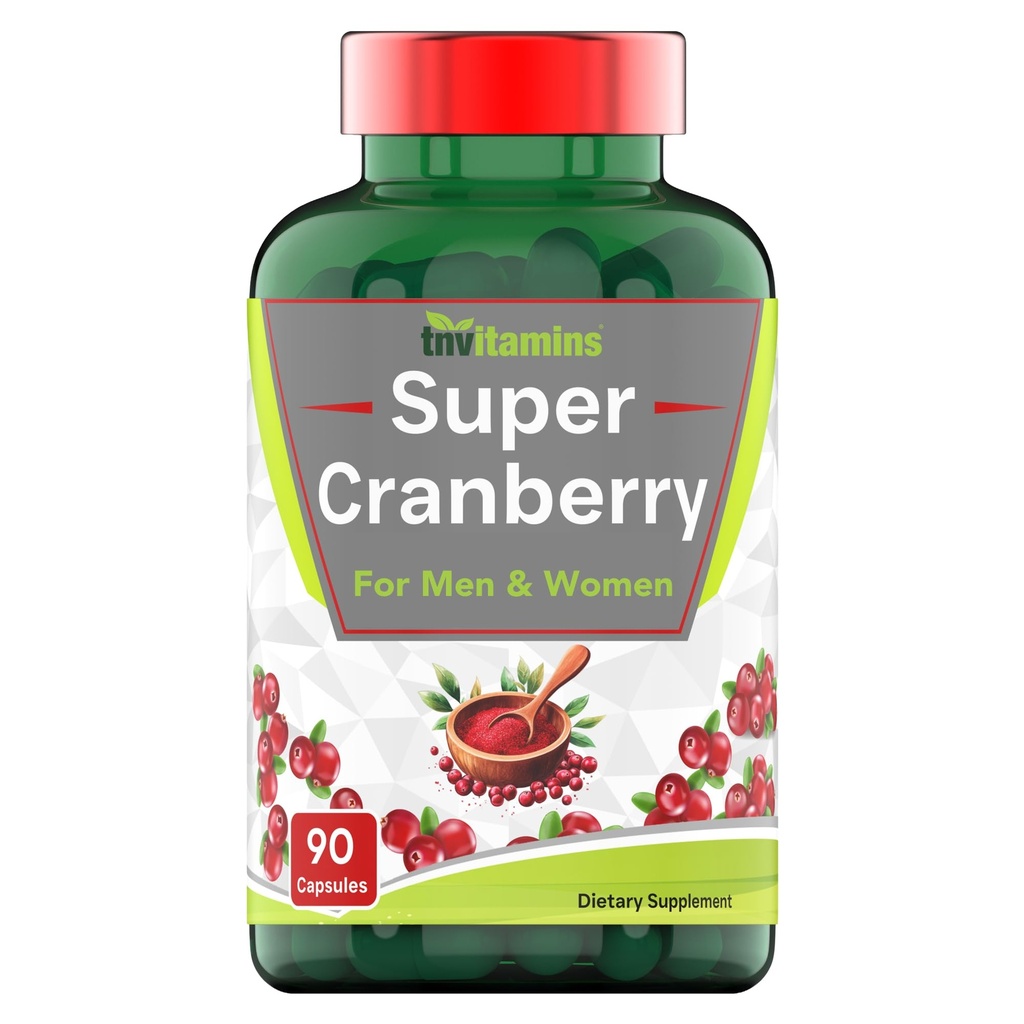 Cranberry 알약 여성 및 남성 (30,000 MG - 90 캡슐) | 지원 Urinary Tract Health* | 크랜베리 농축물 | 블레이더 및 키드니 지원* | 지원 여성 건강 * | 산화 방지제