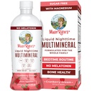MaryRuth Organics Liquid Nighttime Multimineral | No Melatonin | Bedtime Routine | 마그네슘 시트레이트 | 칼슘 | 아연 | 비타민 D3| 4 가지 맛 제공 | Vegan | 설탕 무료 | 글루텐 무료 | 32 Oz