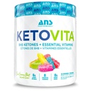 ANS Performance Ketovita Supplement Beta-Hydroxybutyrate Ketones Drink Powder with Zero Sugar and 30 Servings, Boosts Metabolism, Sour Gummy