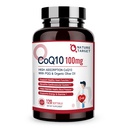 NATURE TARGET CoQ10-100mg-Softgels 10mg PQQ - 유기 Olive-Oil를 가진 높은 흡수 Coenzyme-Q10 - 심장 건강, 세포 에너지 생산, 120의 서빙을 위한 산화 방지제