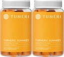 TUMERI Turmeric and Ginger Gummies – Turmeric Curcumin Joint Support Supplement - 60 Count Natural Tropical Fruit flavored Vegan Gummies - 2 팩