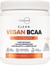 Ultra Clean Vegan BCAA Powder + Electrolytes (Peach Mango | 6G) 2 : 1 : 1 Sugar-Free / No Sucralose BCAA Amino Acids 여성 / 남성을위한 보충 - 포스트 운동 회복 음료 후 최고의 BCAA Vegan 아미노산