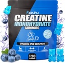 전 운동 hcl creatine monohydrate Gummies, 남자를 위한 120 파란 척 (파란베리), 여자를 위한 creatine hcl 에너지 보충교재, whey 단백질 Isolate Vital 근원 Feminine Gummies