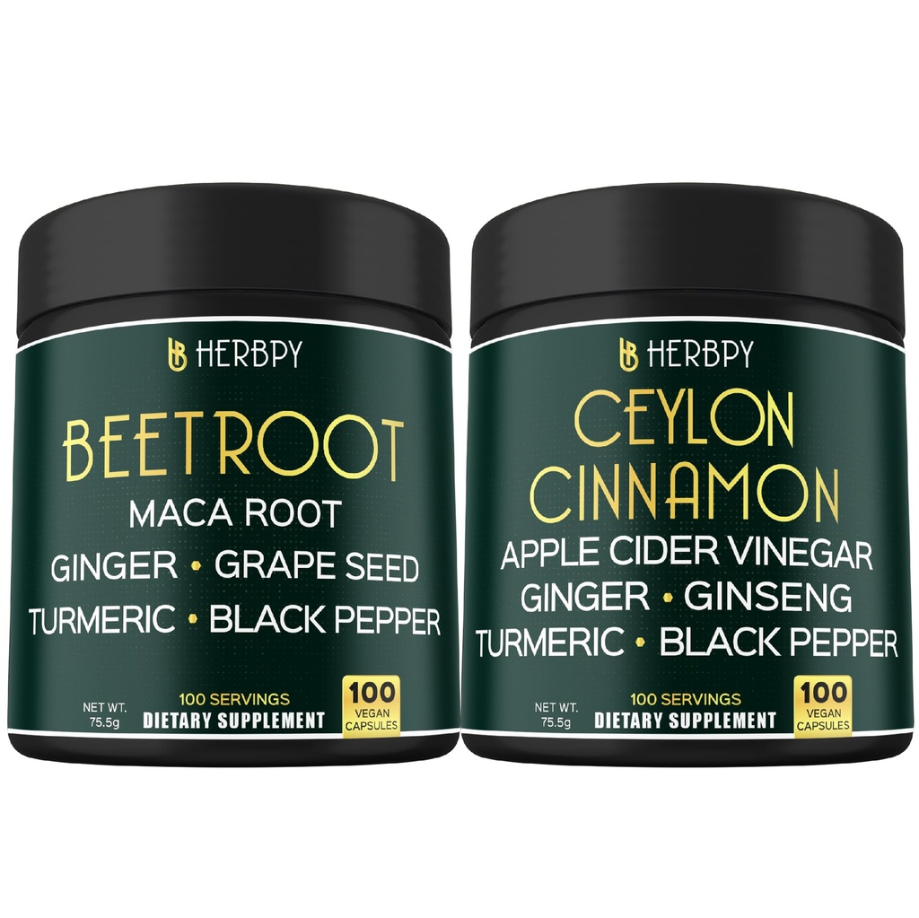 번들 6in1 사탕수수수수 캡슐 & 6in1 프리미엄 Ceylon Cinnamon 보충제