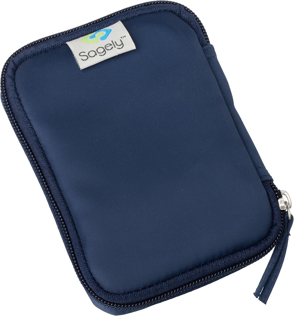 Sagely Navy Weekend Travel 3 Sagely Smart XL Weekly Pill 주최자 포드에 대 한 휴대용 의학 주머니 알약 가방