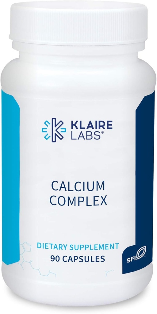Klaire Labs 칼슘 복합체 - 공인 BSE-Free 칼슘 Microcrystalline Hydroxyapatite & 인산염 (90 캡슐)