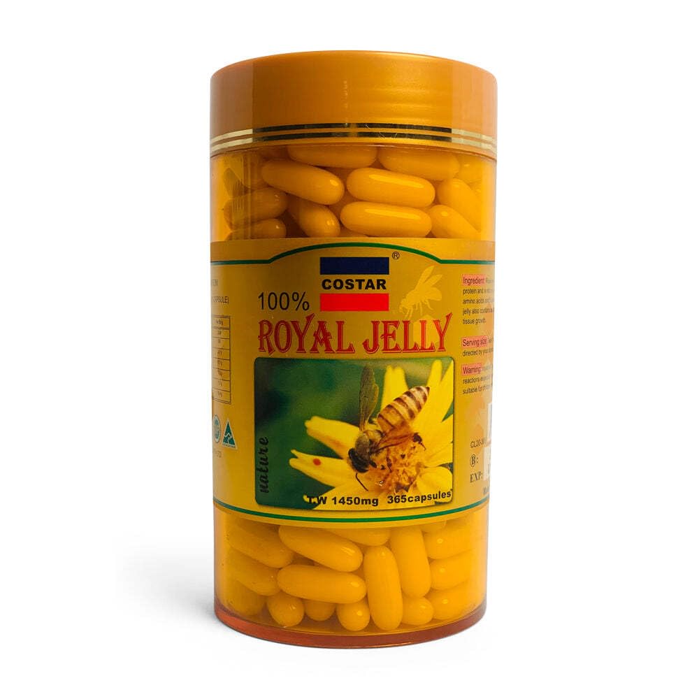 Royal Jelly Supplement 1450mg - 365 캡슐 - 활력과 웰빙을위한 영양소의 풍부한 - 호주에서 만든