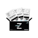 ZENERGY 에너지 껌 - 민트 풍미 | 50mg 카페인 + 35% B6와 45% B12 비타민 | Vegan, 0 설탕, 0 칼로리, 0 글루텐, 0 아스파, 비 GMO, 인스턴트 행동 | 3 팩 = 24 조사