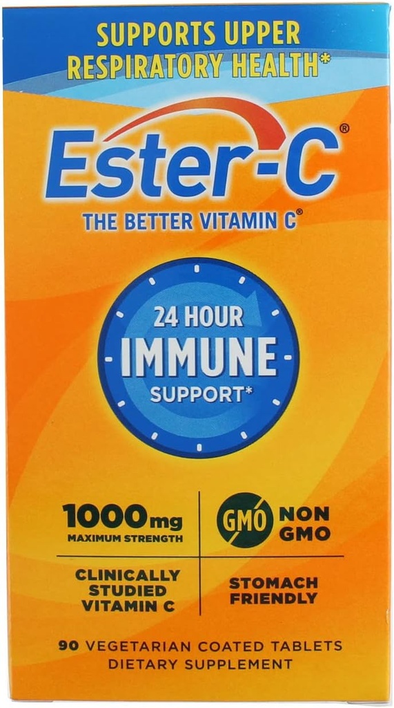 에스테르 C 비타민 C, 1000mg 정제, 90-Count 병
