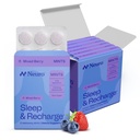 NeuroGum Sleep & Recharge Meltaway Mints | 1mg Melatonin + Chamomile + Elderberry + Lemon Balm + Passion Flower | 자연 설탕 무료 휴식 및 휴식 보충 (혼합 된 베리, 72 조각)