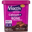 Viactiv 칼슘 + 비타민 D3 보충교재 연약한 Chews, 우유 초콜렛, 60 Chews - 뼈 건강을 위한 칼슘 규정식 보충교재