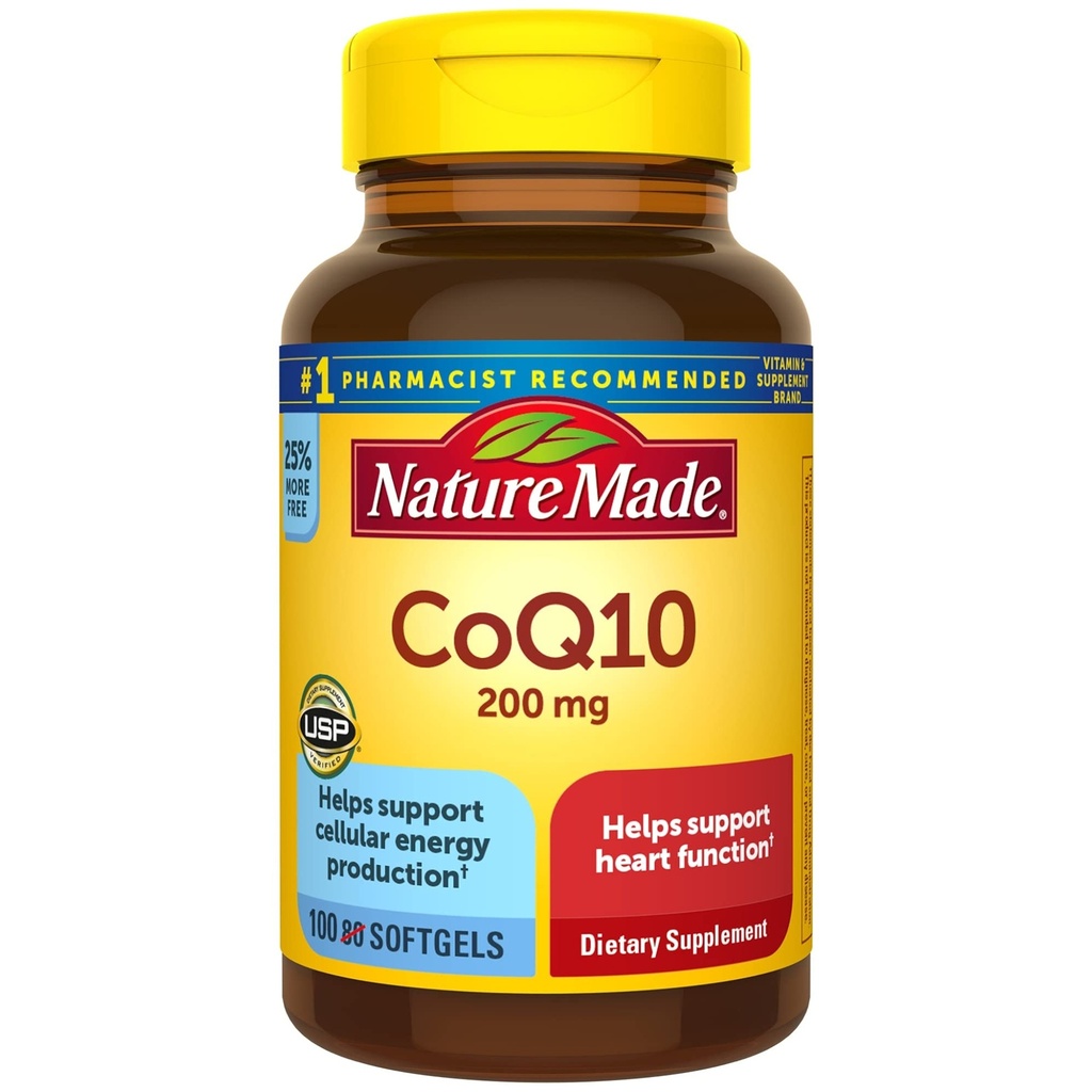 성격은 CoQ10 200 mg의 심장 건강과 세포 에너지 생산을 위한 규정식 보충교재, 100 Softgels, 100 일 공급을 만들었습니다