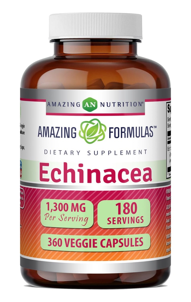 굉장한 공식 Echinacea | 1300 Mg Per 서빙 | 360 Veggie Capsules | Non-GMO | 글루텐 프리 | 미국
