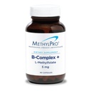 MethylPro B-Complex + L-Methylfolate 5 mg - 여성과 남성을 위한 메틸을 입힌 비타민 B 복합체, Folate, Niacin 및 Biotin, VIT B 보충교재를 가진 세포 에너지 지원 - 90 Vegan 캡슐