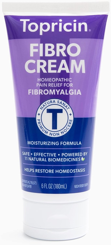 Topricin FIBRO Pain Relieving Cream (6 oz) – 특허 공식을 가진 Fibromyalgia를 위한 급속한 기복 - Fibromyalgia Episodes의 내구 및 강렬을 감소시키고, 잠을 개량하고 에너지 저장하십시오