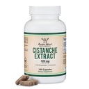 Cistanche Tubulosa 추출물 500mg per 서빙 (120 캡슐) Cistanche 남성을위한 테스토스테론 보충 (Echinacosides 및 Acteosides 포함) Double Wood