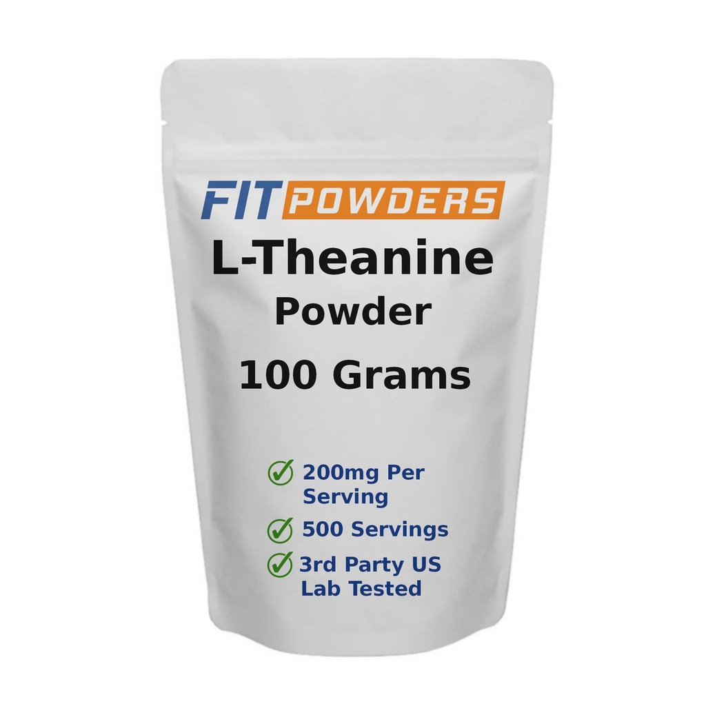 L-Theanine 분말 100% 순수한, 비 GMO, 채식주의자, 글루텐 자유로운 Theanine 분말 보충교재 (다중 크기) 무드와 Cognitive의 긴장 기복 및 Relaxation의 Scoop 포함되는 (100 그램)